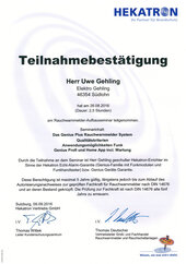 Uwe Gehling, Rauchwarnmelder-Aufbauseminar