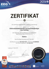 Uwe Gehling, Sachverstädniger für Elektro