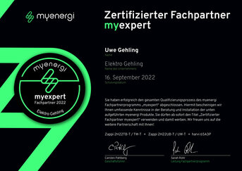Zertifizierter Fachpartner myexpert